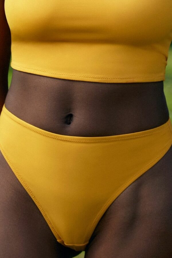 crop top jaune