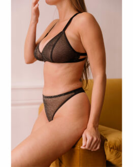 bralette claire paillettes