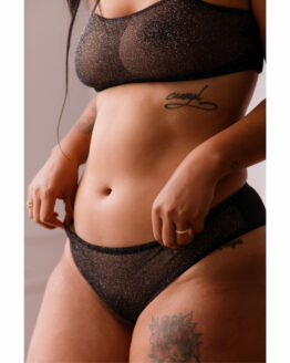 brassière camilla transparente noire