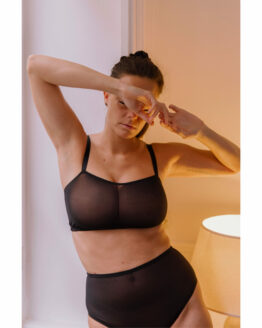 brassière camilla transparente noire