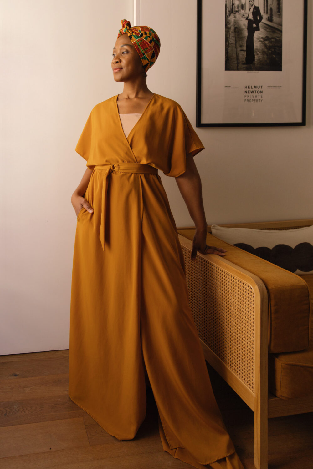 Robe de soirée longue en tulle habillée pour femme - Couleur Jaune - Prêt à  porter et accessoires